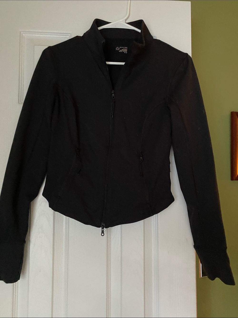 Offline Black Utility Zip-Front Jacket